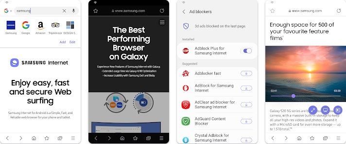 5. Best Browsers For Android samsung browser
